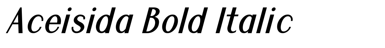 Aceisida Bold Italic